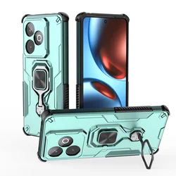 Enhanced Armor Phone Case with Camera Protection and Magnetic Ring Holder - Compatible with GT7 5G for Realme GT7 5G (WK - Green)