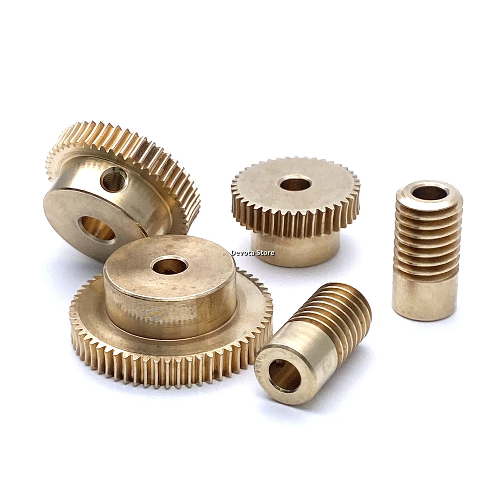 Copper Worm reducer turbine 1:60 0.5M 20T 30T 40T 50T 60T 065/151 4/5/6mm Bore diameter motor gear,transmission gear,electric bike gear