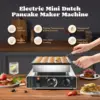 Mini Dutch Pancake Maker 25PCS, Commercial Non-stick Pancake Baker Machine 50-300℃ Electric Muffin Maker Stainless Steel for Hom 3