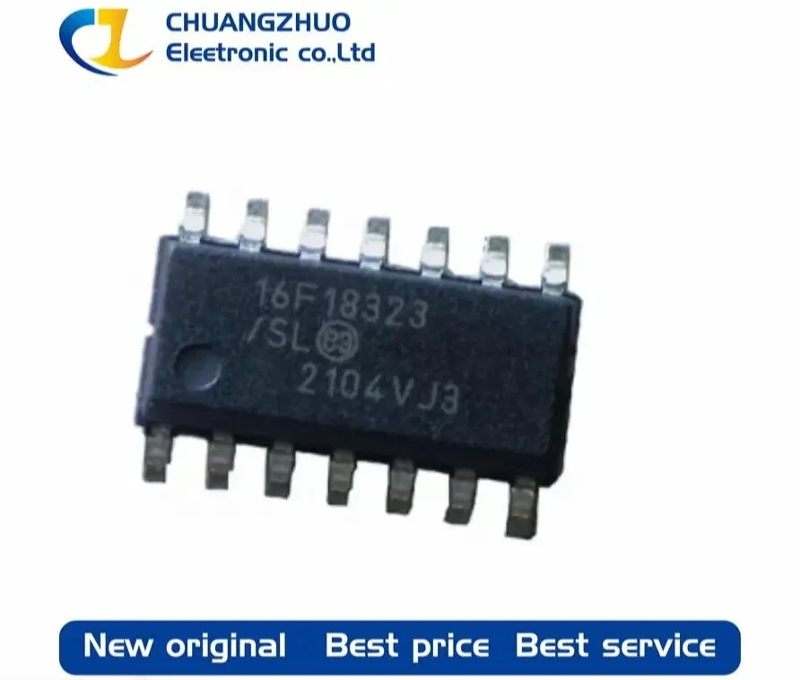 

1Pcs New original PIC16F18323-I/SL 16F18323 256Byte PIC 32MHz 12 FLASH 3.5KB SOIC-14 Microcontroller Units