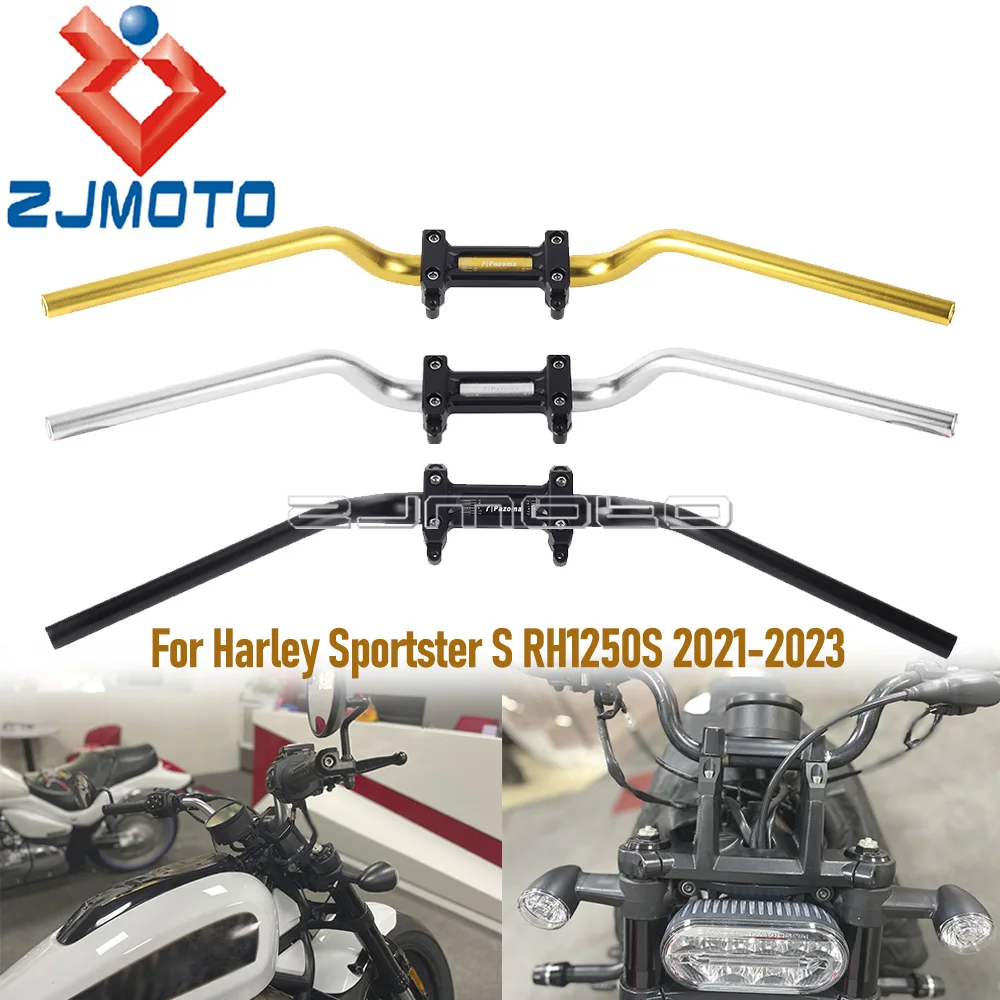 

CNC Алюминиевые мотоциклетные Рули 1,25 "Tapers Fat Bar & 1-1/4" ручное крепление Risers Clamp для Harley Sportster S RH1250S 21-23