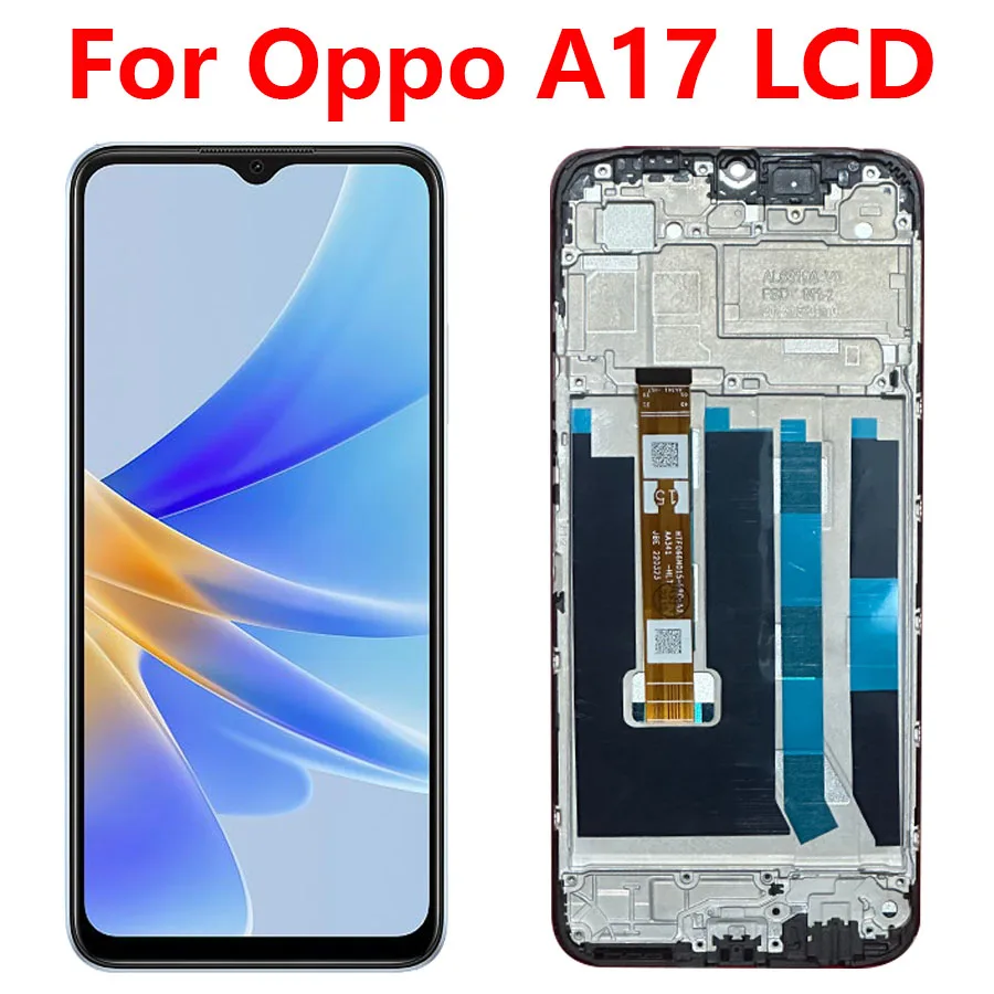 

6.56'' Original For Oppo A17 LCD Display Screen Touch Panel Digitizer Replacement Parts For Oppo A17 LCD With Frame CPH2477