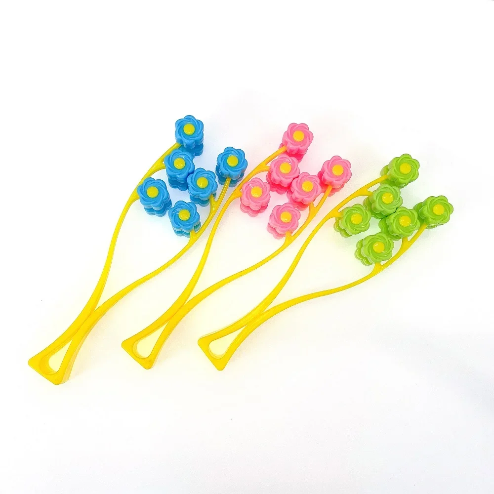 Flower-Shaped Facial Massager Roller for Anti-Wrinkle and Relaxation