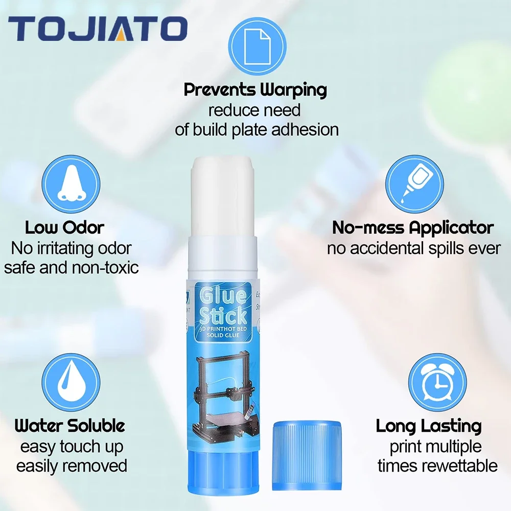 3D Printer Glue Sticks PVP Solid Glue Sticks For 3D Printer Hot Bed Removing Printing Models