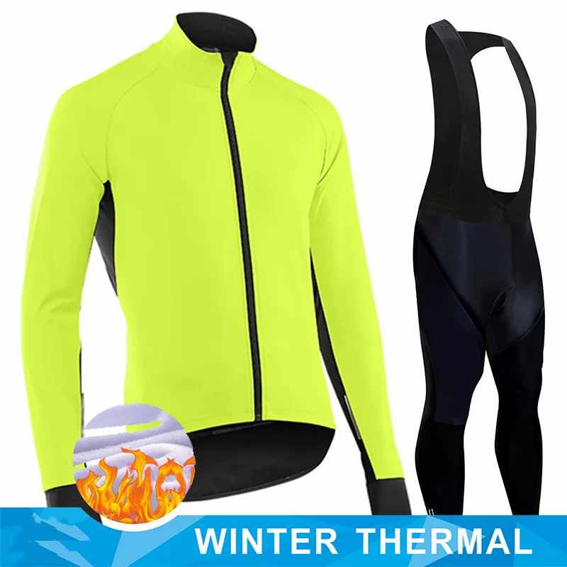 2023NewMenWinterCyclingClothingLongSleeveThermalFleeceBicycle