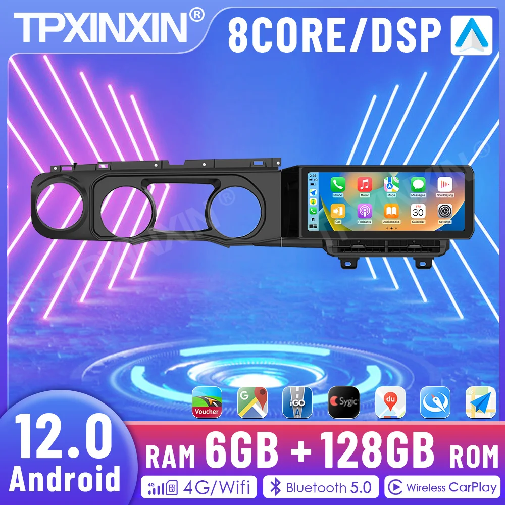 Android 13.3 Pollici Touch Screen Per Jeep Wrangler Autoradio Stereo Lettore Video Multimediale Gps Navi Carplay Navi Navigazione Automatica