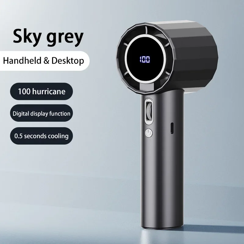 مروحة يدوية من النوع C قابلة لإعادة الشحن 100 سرعة...