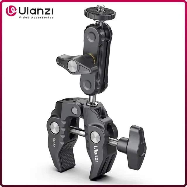 Ulanzi-R094 معدن مشبك مع 360 درجة  للكاميرا دسلر  LED