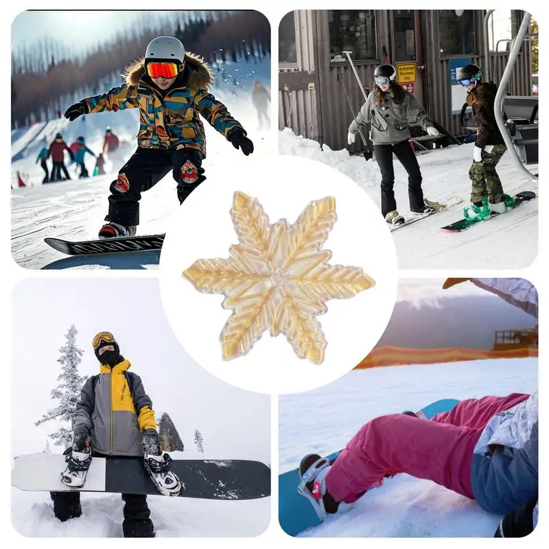 Snowboard Traction Stomp Pad 3D Decal Transparent Stomp Mat Anti-Slip 3D Raised Design Snowboarding Stomp Pads For Optimal