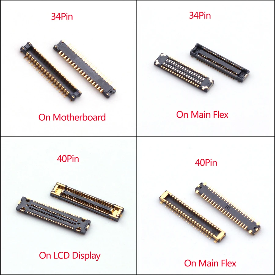 10 Pz 34 40 Pin Schermo Lcd Connettore Fpc Per Samsung Galaxy M30S M30 M307 M305 M21 M31 M21S M215 A30 M315 A305 A50S A507