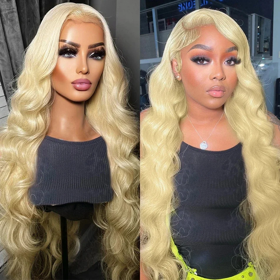 

13x4 Hd 613 Blonde Body Wave Lace Frontal Wigs Human Hair Wigs For Women Glueless Pre Plucked Honey Colored Lace Front Wigs