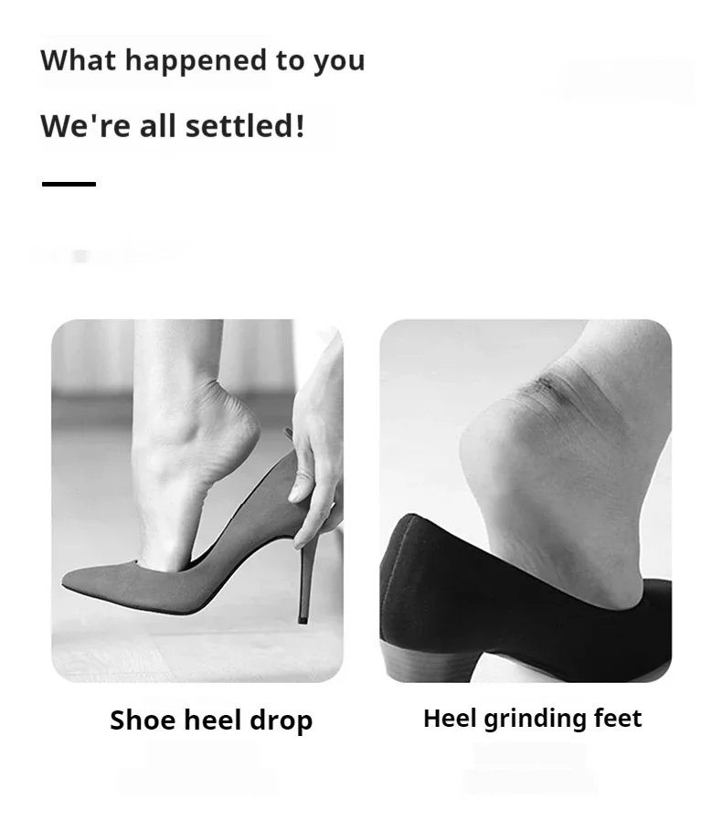 2pcs/4pcs Silicone Heel Pad Heel Sticker Heels Protector Adjust Size Adhesive Non-slip Shoe Pads Pain Relief Foot Care Inserts – Detail 3