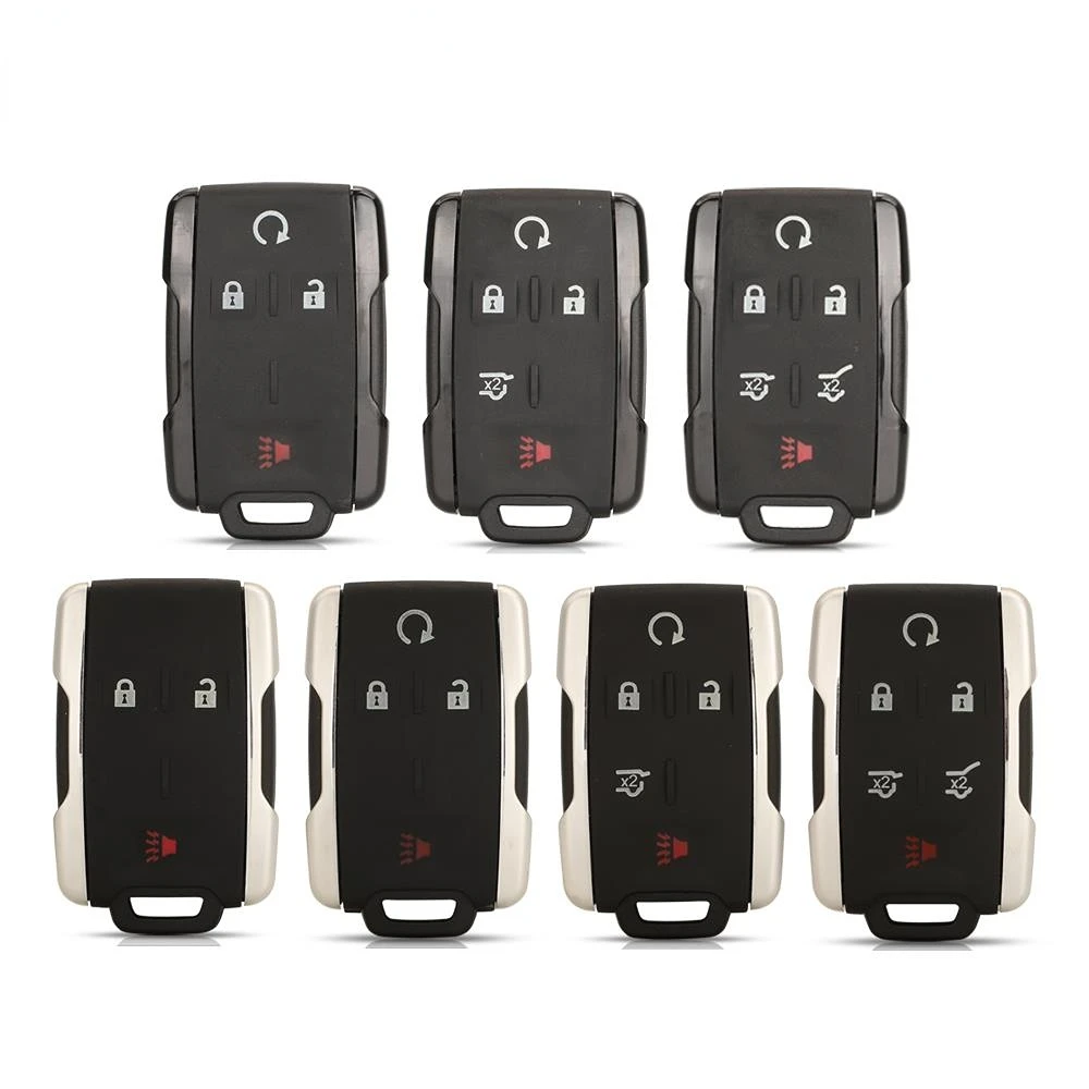 

3/4/5/6BTN Keyless Entry Case for GMC Yukon XL Chevrolet Tahoe Suburban Sierra Silverado Remote Key FOB Shell Housing