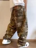 Snake Print Camouflage Pants for Men Wide Leg Jeans Demin Trousers Male Streetwear Hip Hop Vintage Clothes Casual 2