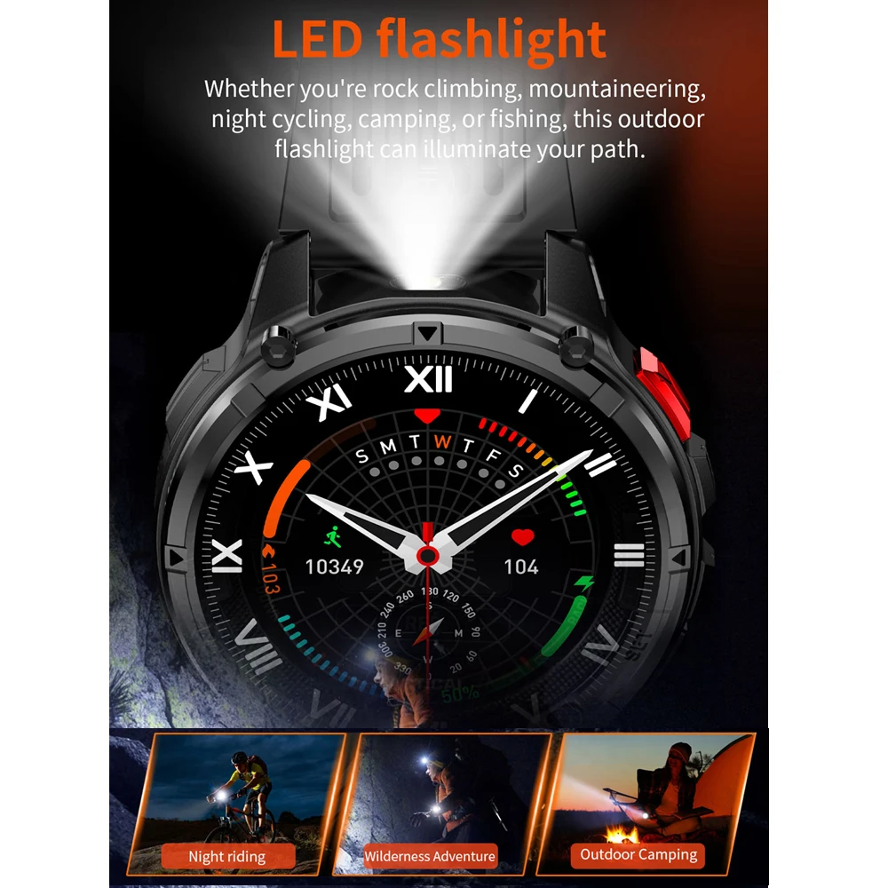 2026 Ne GPS Outdoor Sports Bluetooth Smartwatch With 1100mAh Battery Waterproof to 30M for Running and Swimming Men Smart Watch 4