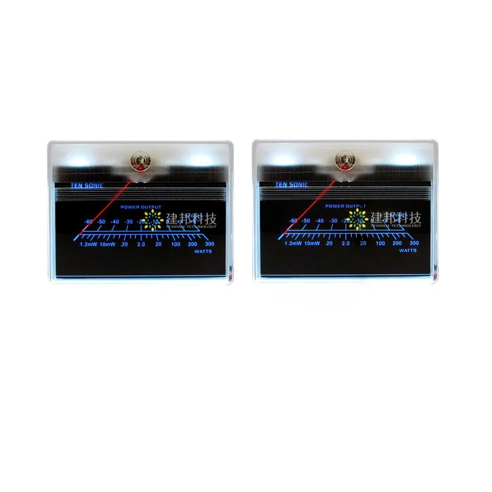 2 Pezzi Vu Meter Db Level Header Audio Preamp Power Chassis Retroilluminazione Invertita Tn90
