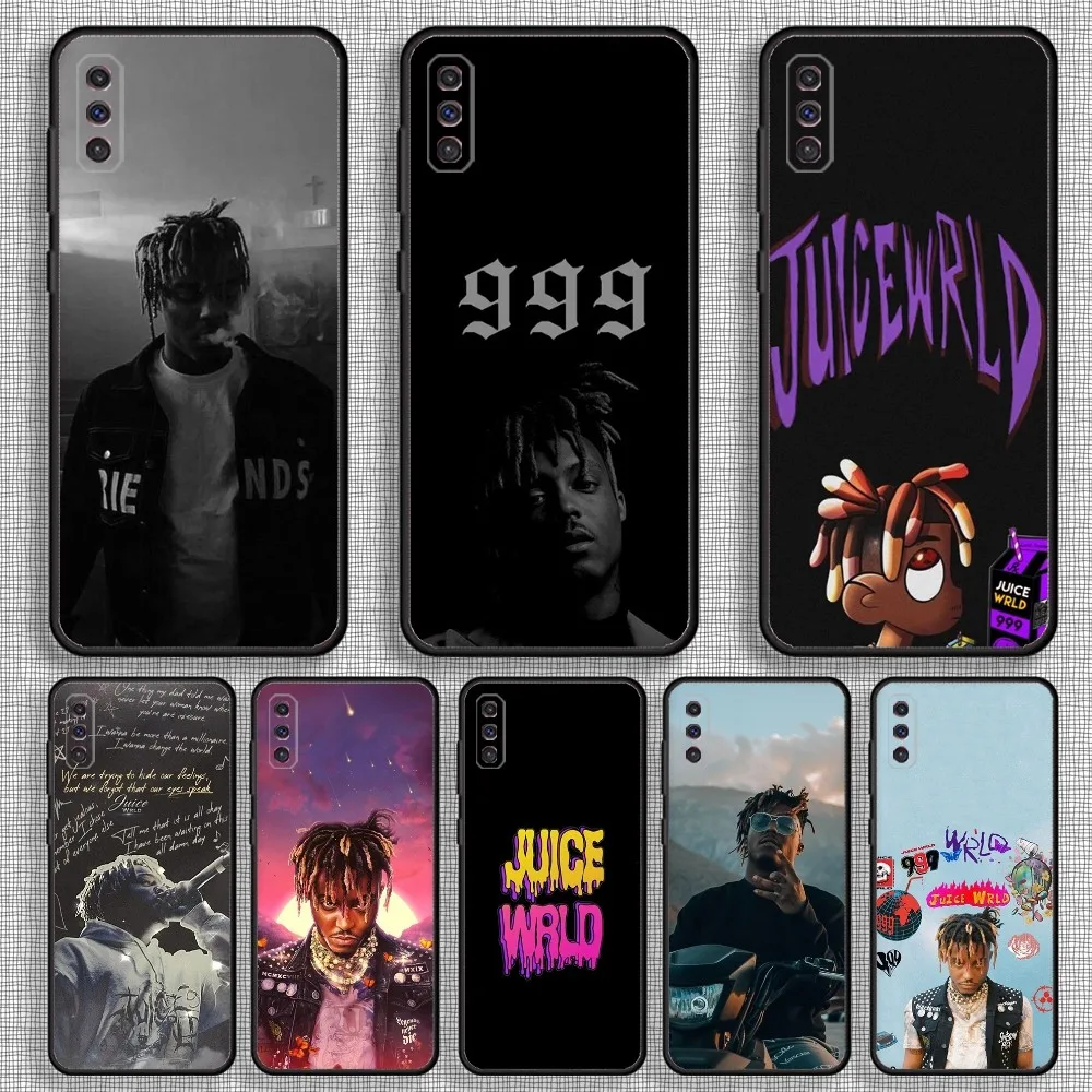 Custodia Per Telefono Juice Wrld Rapper Per Samsung S23,23,22,30,21,10,9,Note20 Ultra,Lite,Ultra,5G,Plus,Fe, Custodia Morbida Nera