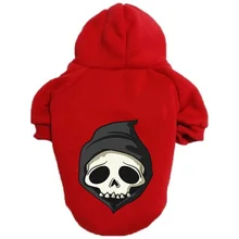 Fashion Pet Puppy Hoodie Designer Halloween Skeleton Clothes Poodle Brad Yorkshire Pug Large Medium Puppy Coat Bulk Wholesale