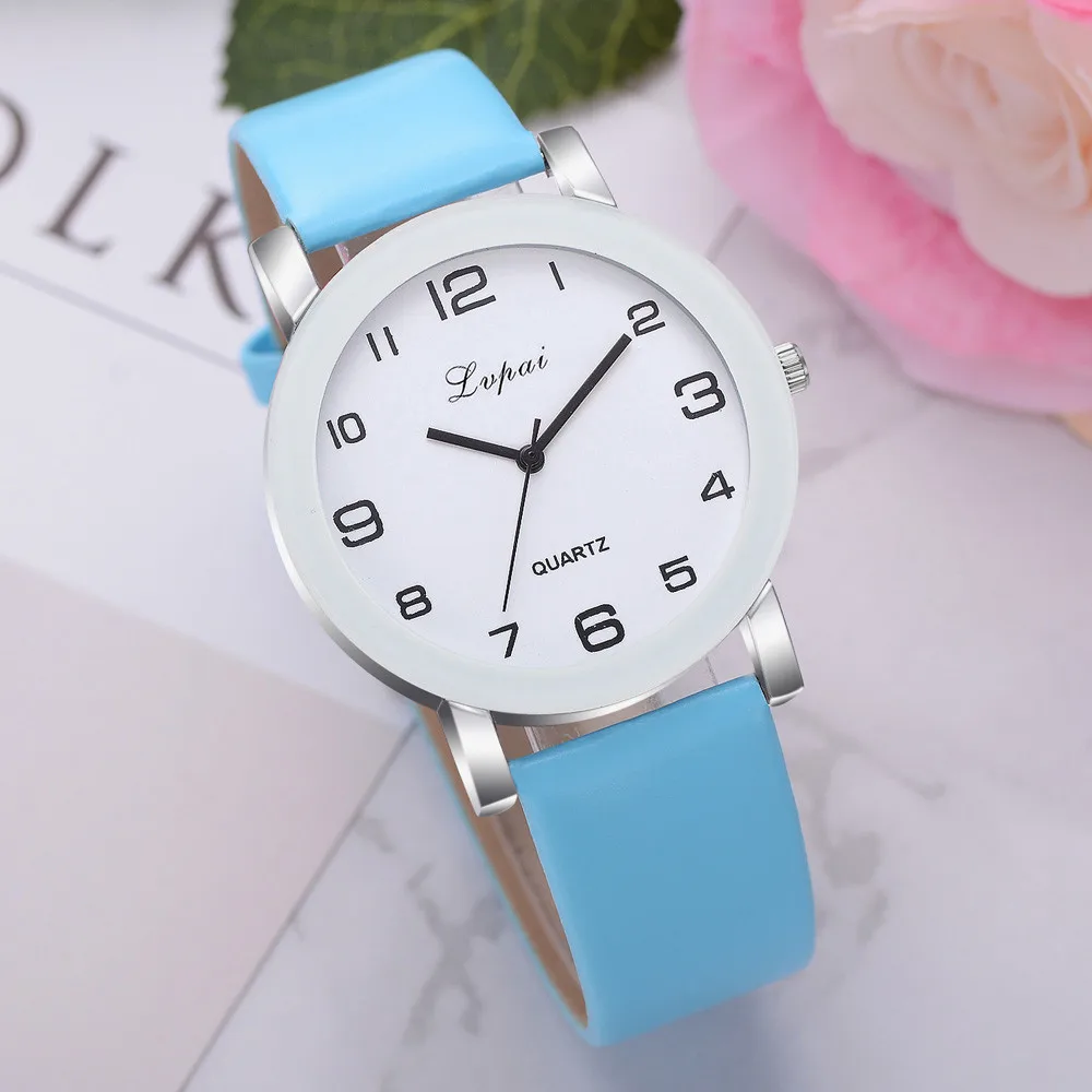 

Women's Casual Watch Fashion Leather Ladies Watches Simple Analog Quartz Clock Dress Wristwatch Montre Femmes