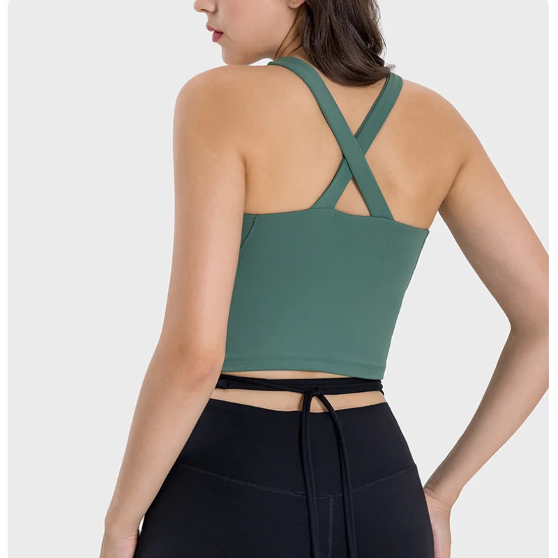 Solid Color Yoga Tight Sports Bras For Women Women's Fitness Zipper Bra Sportswear Woman Gym Training Female Crop Tops