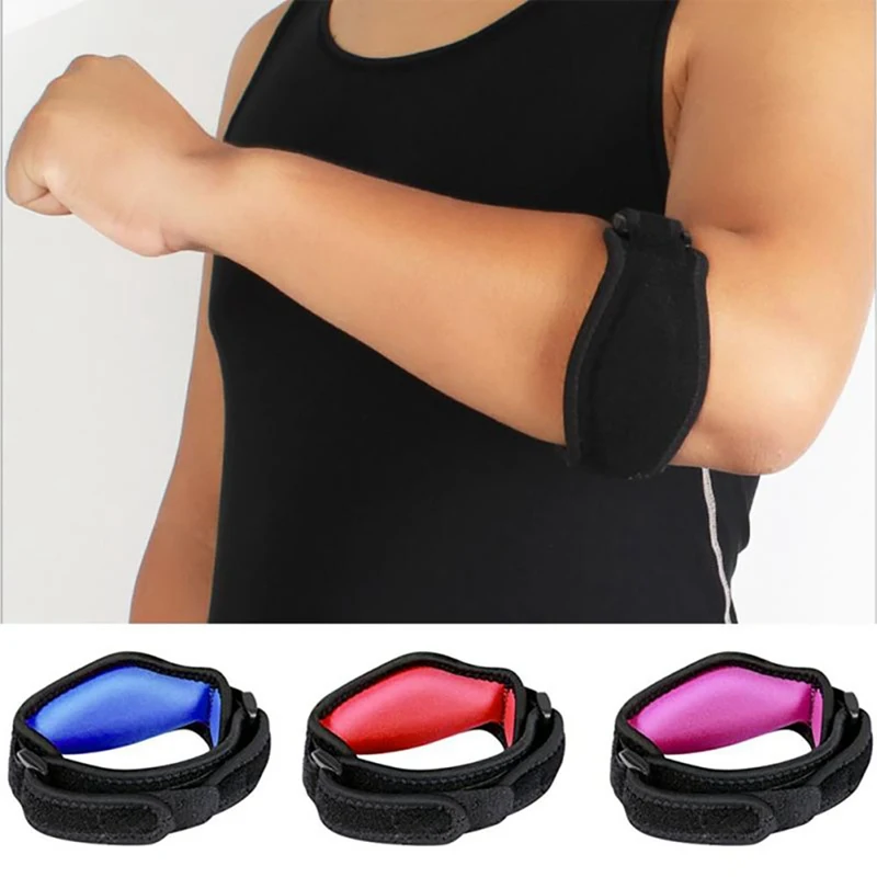 Adjustable Elbow Support Basketball Tennis Golf Elbow Support Strap Pads Lateral Pain Syndrome Epicondylitis Braces 1pc elbow brace elbow strap elbow pads