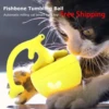 Pet toy fish bone spinning ball for cats to relieve boredom, automatic electric cat teasing toy ball, pet supplies 1