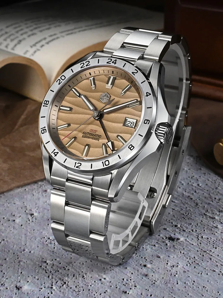 San Martin SN0129 GMT サンマーティン 自動巻き NH34 San Martin New NH34 39mm GMT Watch SN0129 – San Martin Watch