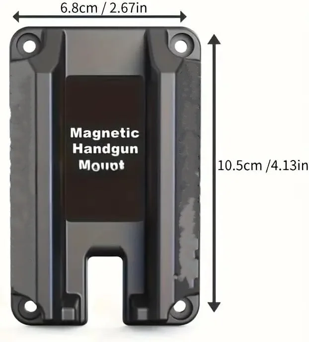 Tabanca Mıknatısı/Silah Tutucu 43LBS Mıknatıs Tabanca Tabanı GLOCK Gizleme Montaj Araba veya Ev Quickdraw Silah Aksesuarları Taktik Ekipman
