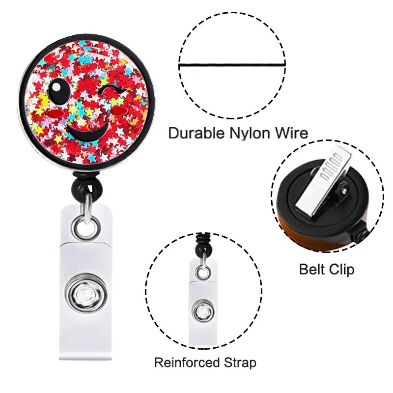 Holder Badge Retractable Reel  Retractable Badge Holder Clip - New Cute  Badge Reel - Aliexpress