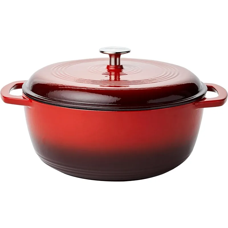 

Enameled Cast Iron Covered Round Dutch Oven, 6-Quart