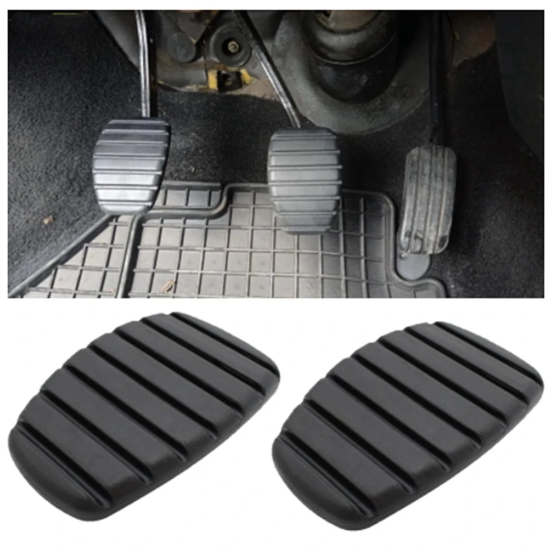 4Pcs Car Clutch Brake Rubber Pedal Pad Replacement Cover For Renault Modus Trafic Twingo Kangoo Clio Espace Scenic-A99F