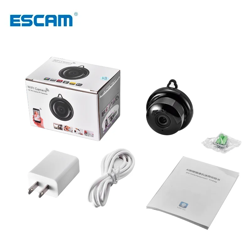 Escam V380 Mini Wifi IP Camera HD 1080P Wireless Indoor Camera