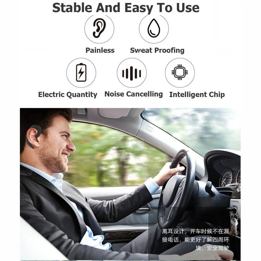 Bone conduction wireless Bluetooth 4.2 sports stereo headset for laptop tablet Xiaomi Iphone 7 8 X