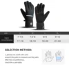 Autumn Winter Outdoor Sports Cycling Durable Velvet Warm Gloves Touch Screen Waterproof Windproof Anti-slip Cold Resistant 6