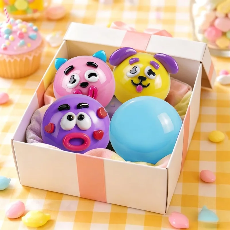 Squishy DIY Curiosities Dog Face Stress Relief Toy - Soft, Slow-Rise Sensory Decompression Gift