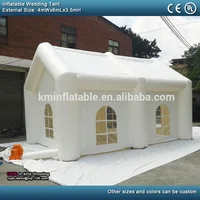 6m 8m White Inflatable Wedding Tent With Windows Giant Cover Marquee For Outdoor Events Party Roof House Room Shelter Church 2