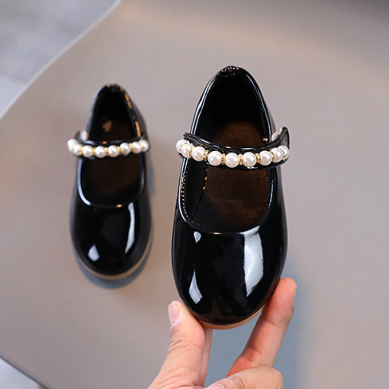 Zapatos Niña Girl Leather Shoes 2023  New Pearl Princess Shoe Fashion Mary Jane Shoe Lorita Shoe Girl Shoe Kid Shoe Girl Dresses 5