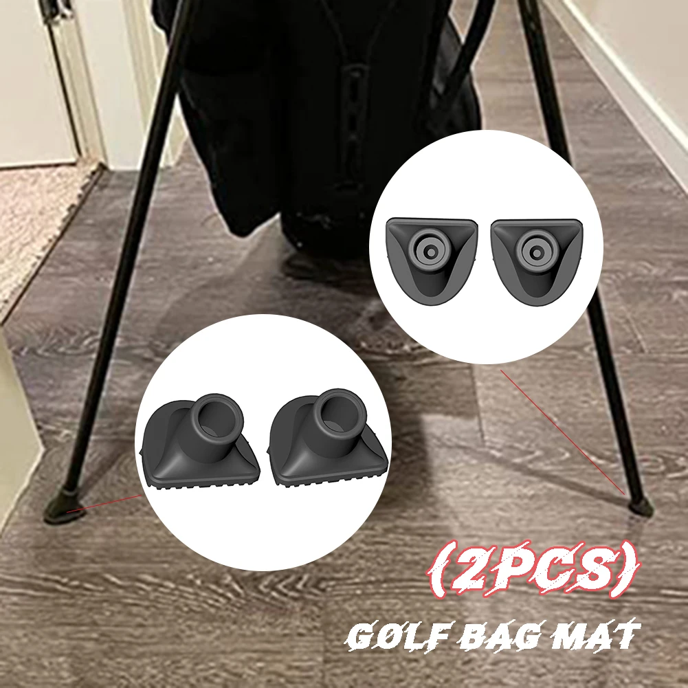 2pcsGolfsBagMatsUniversalGolfsBagStandRubberReplacementFeet