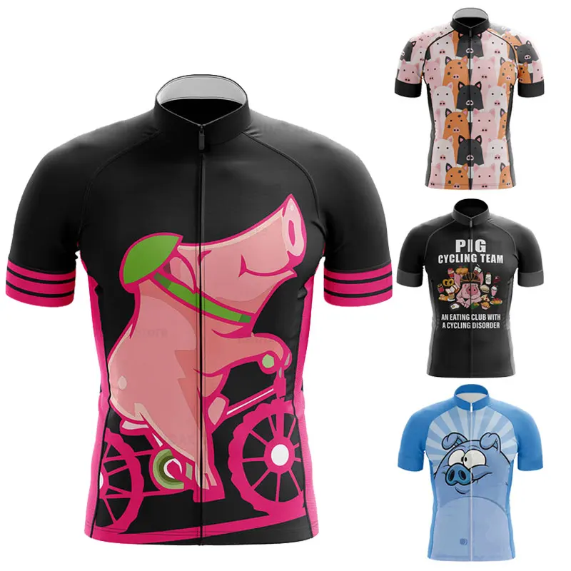 Maillot De Cyclisme Homme Manches Courtes + Cuissard à Bretelle Vélo GEL - Noir - Respirant
