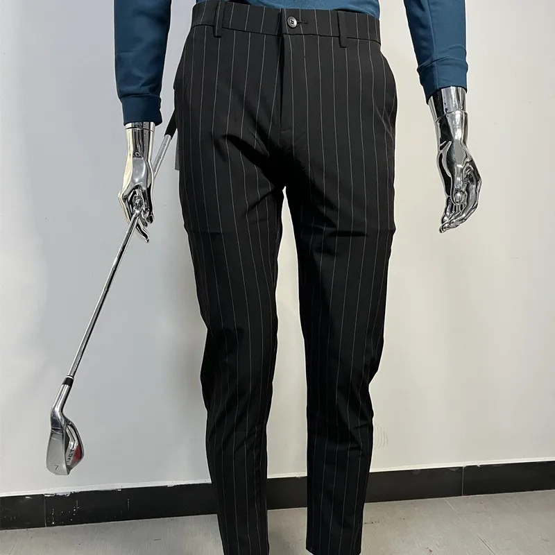 Fashion Elastic quick-dry Men's Golf Pants Summer Ultra Thin breathable Business Leisure Suit Pants Man Golf Trousers Golf Wear