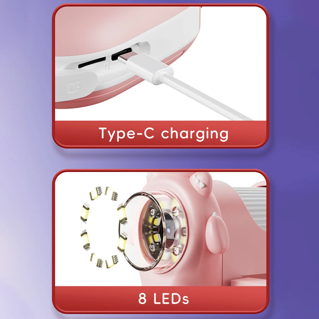 1000X Portable Labsters Kids Microscope 2 Inch HD IPS Color Screen Handheld Microscope with LED Light For Taking Photo/Video