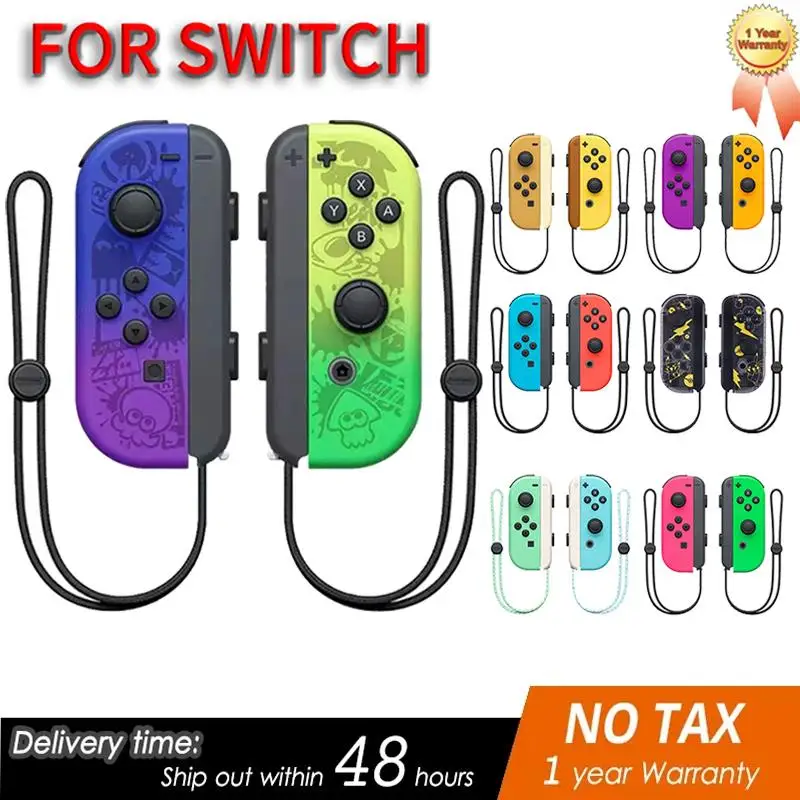 

New Switch Joypad (L/R) Controller Wireless Controllers For Switch Replace Joy pad Joysticks with Strap Gamepad