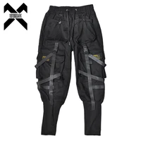Tactical Cargo Pants Men Harajuku Streetwear Function Joggers Pants Ribbons Trousers Elastic Waist HipHop Male ﻿ 1