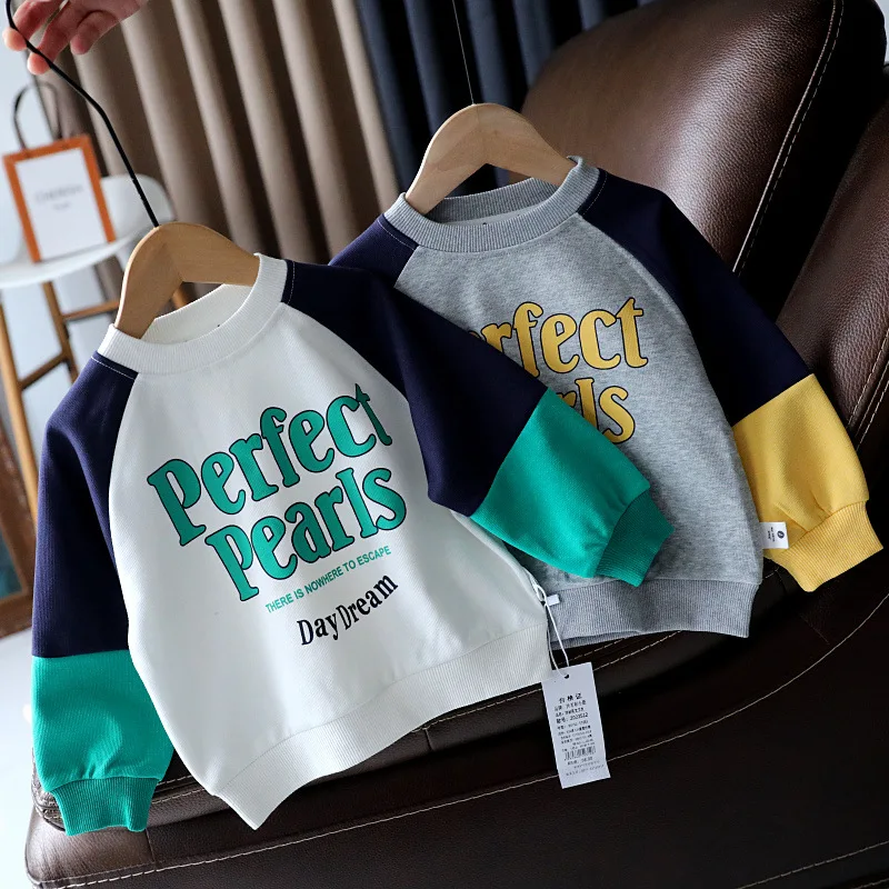 

Boys' Sweater Children's Casual Long Sleeve T-shirt Baby Korean Spring and Autumn Top Kids' Fashion