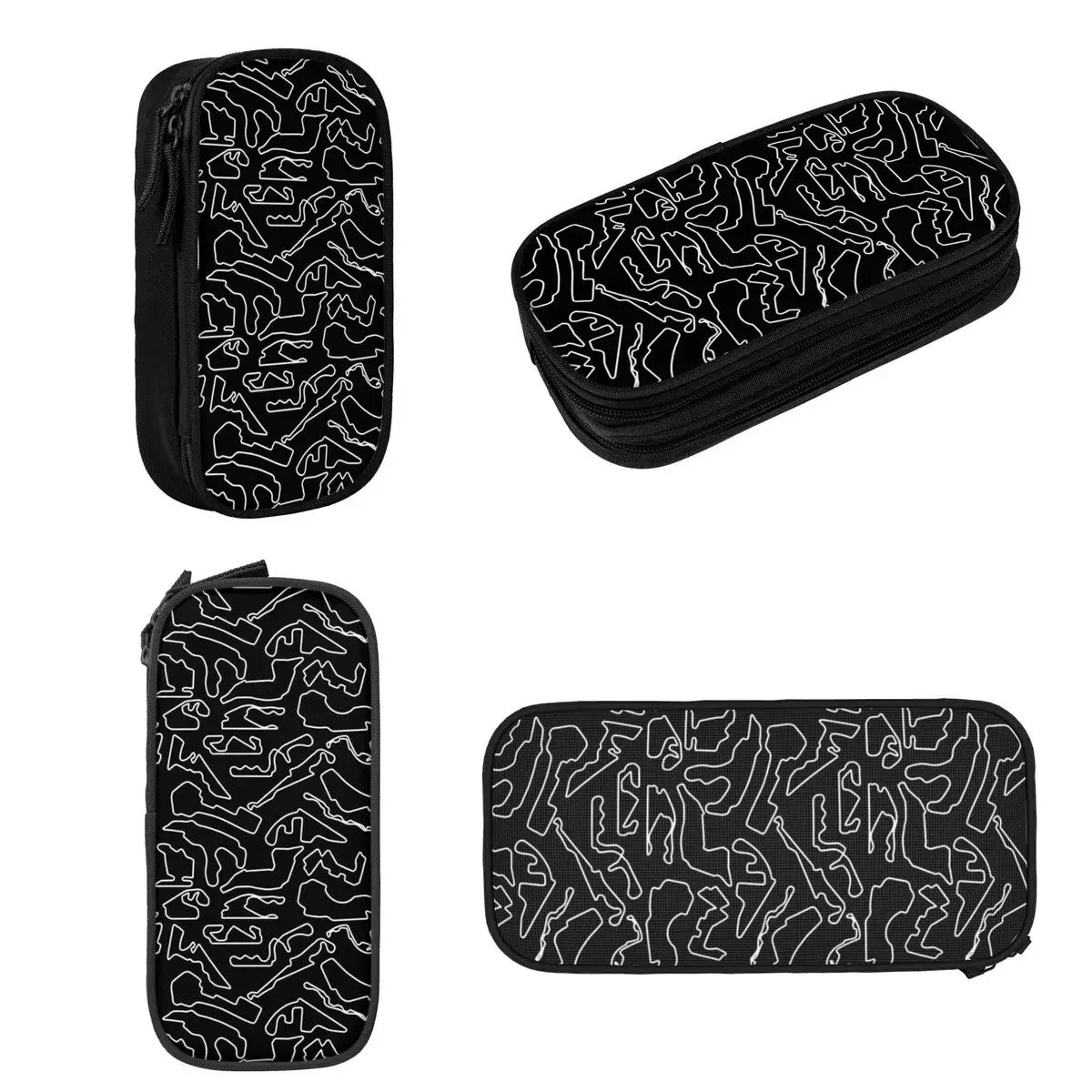 F1 Tracks Pencil Cases Large Capacity Pen Bags Pen Box Pencil Pouch For Boys Girls Students Stationery School Office