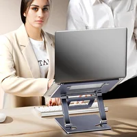 Support réglable pour ordinateur portable, Base en acier au carbone, supporte un poids de 40kg pour MacBook Air Pro Dell XPS HP dans 17 pouces 4