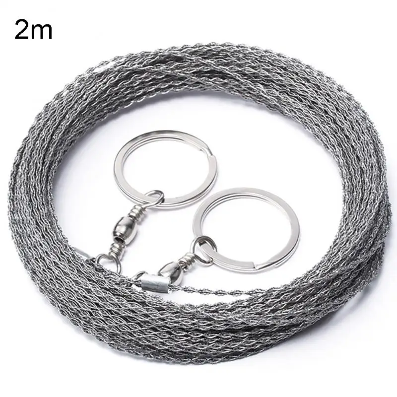 Hand Saw Outdoor Hand Drawn Rope Saw Portable Stainless Steel Wire Manual Cutting Camping Hiking
