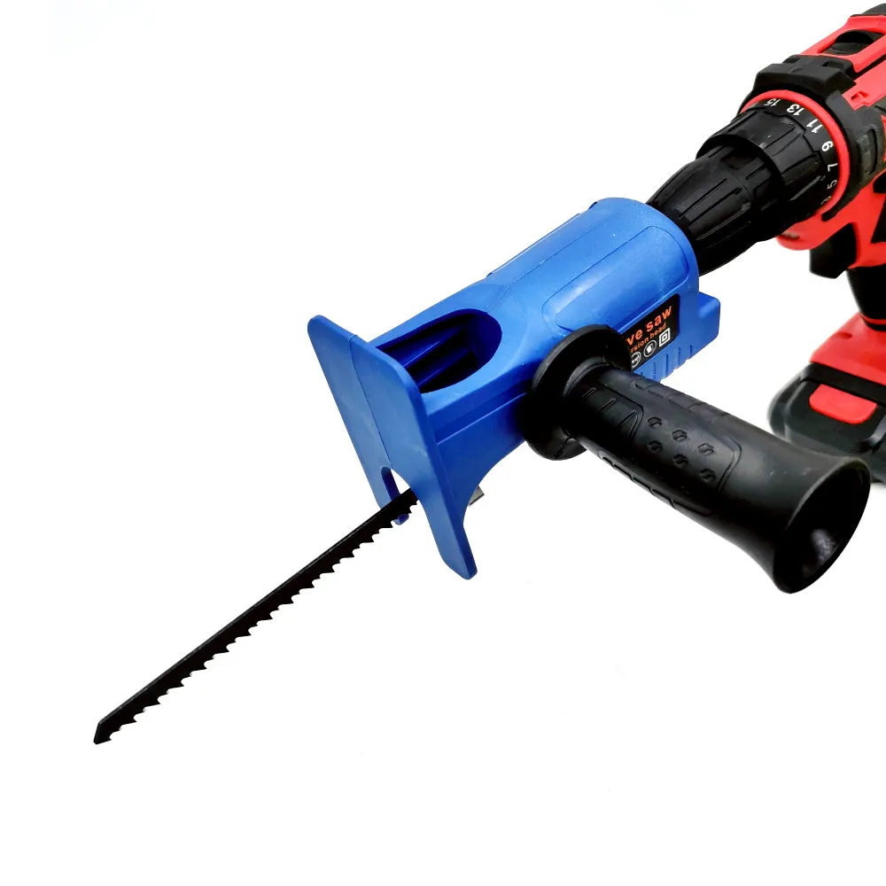 Saw Adapter Portable Reciprocating Electric Drill Modified Electric JigSaw Power Tool Wood Cutter Machine Attachment with Blades