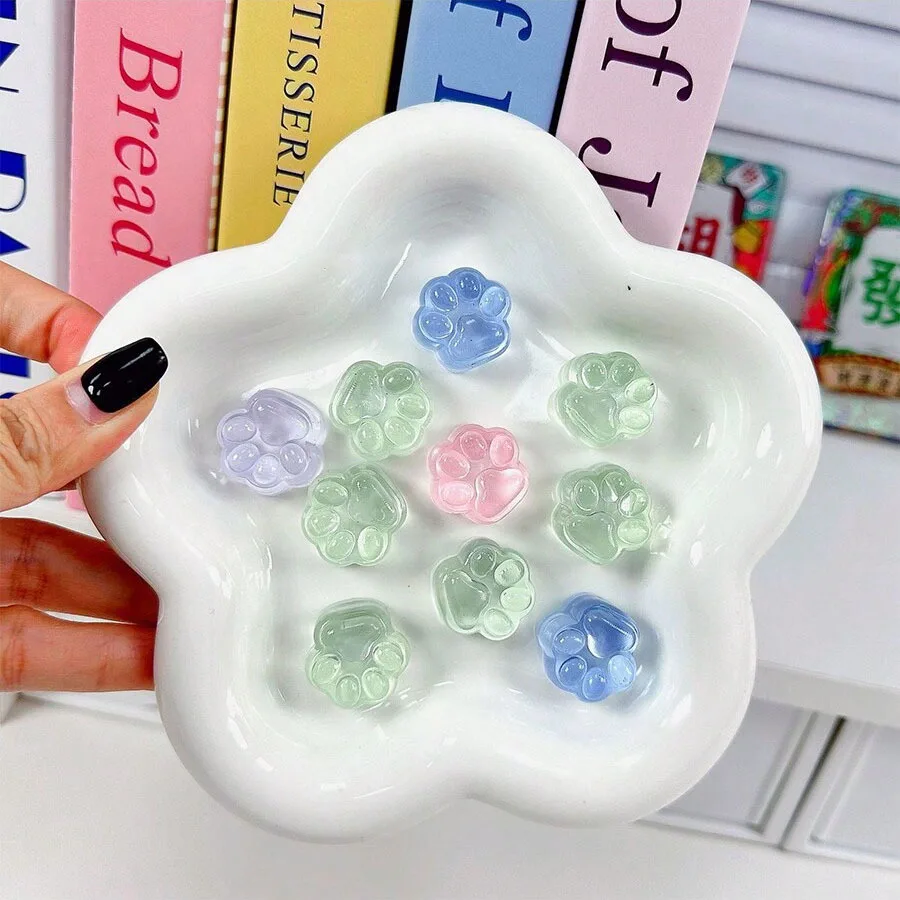 NEW Fidget Toy Mini Squishy Toys Kawaii Plush Cat Paw Pinch Transparent Stress Relief Unique Squeeze Toy 3