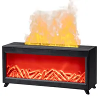 Fireplace Fire Flame Air Humidifier with LED Light & Remote Control Cool Mist Humidifier Air Diffuser Humidifier for Home Gift 1